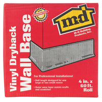 M-D 4 in. H X 60 ft. L Prefinished Black Vinyl Wall Base