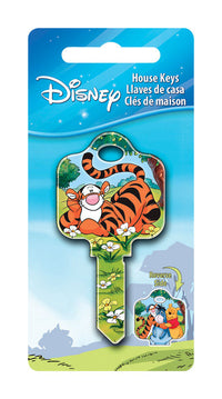 Howard Keys Disney Tigger Bounce House Key Blank Single sided For Schlage Locks (Pack of 5)