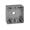 Sigma Engineered Solutions New Work 31 cu in Square Metallic 2 gang Outlet Box Gray