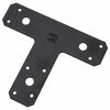 National Hardware 6 in. H X 5 in. W X 0.07 in. D Black Steel Flat Tee Plate