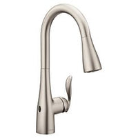 Spot resist stainless one-handle high arc pulldown kitchen faucet