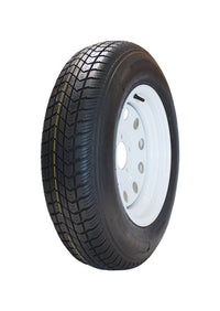 MARASTAR  15 in. Dia. x 26.9 in. Dia. 1820 lb. capacity 5-Bolt  Tire  Rubber  1 pk