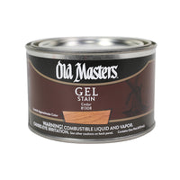 Old Masters Semi-Transparent Cedar Oil-Based Alkyd Gel Stain 1 pt (Pack of 4)