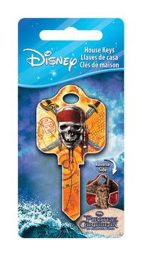 Howard Keys Disney Skull And Swords House Key Blank Single sided For Schlage Locks (Pack of 5)