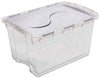 Sterilite 19148006 48 Quart Clear Hinged Lid Storage Box (Pack of 6)