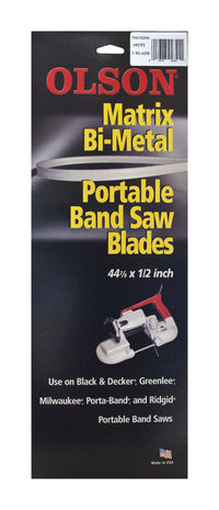 Olson 44.9 in. L X 0.5 in. W Bi-Metal Band Saw Blade 18 TPI Regular teeth 1 pk