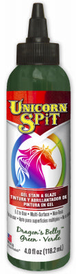 Unicorn Spit Flat Green Gel Stain and Glaze 4 oz. (Pack of 6)