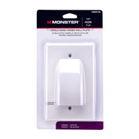 Monster Just Hook It Up White 1 gang Plastic Home Theater Wall Plate 1 pk