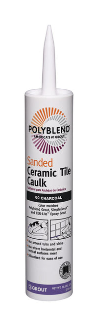 Custom Building Products Polyblend Charcoal Siliconized Acrylic Tile Caulk 10.5 oz