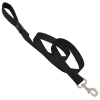 Lupine Pet Basic Solids Black Black Nylon Dog Leash