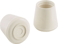 Shepherd Rubber Leg Tip White Round 3/4 in.  (Pack of 24)