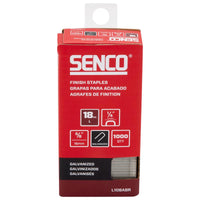 Senco 1/4 in. W X 5/8 in. L Galvanized Finish Staples 18 Ga. 1000 pk