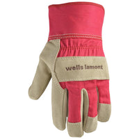 Wells Lamont Women's Outdoor Work Gloves Gray/Pink M 1 pk