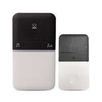 Heath Zenith Piezo Black/White Plastic Wireless Door Bell