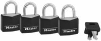 Master Lock 1-3/16 in. W Vinyl Covered 4-Pin Cylinder Padlock Keyed Alike