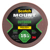 3M Scotch Double Sided 1 in. W X 450 in. L Mounting Tape Gray