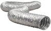 Dundas Jafine ProFlex 8 ft. L X 4 in. D Silver Aluminum Dryer Vent Duct