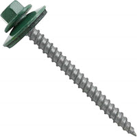 Grip-Rite Pro-Twist No. 9 Sizes X 1 in. L Hex Round Washer Head Sheet Metal Screws