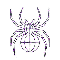 Celebrations Purple 150 ct 16 in. LED Prelit Illuminated Spider Halloween Decor (Pack of 8)