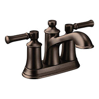 Oil rubbed bronze two-handle high arc bathroom faucet