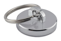 Magnet Source 1-1/8 in. L X 0.25 in. W Silver Round Magnet with Ring 35 lb. pull 1 pc