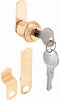 Prime-Line Bright Brass Gold Steel Cabinet/Drawer Lock