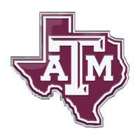 Texas A&M University Team State Aluminum Emblem