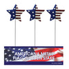 Alpine USA Star Metal Red, White, Blue 24 in. H Outdoor Garden Stake (Pack of 18)