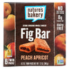 Nature's Bakery Stone Ground Whole Wheat Fig Bar - Peach Apricot - 2 oz - Case of 6