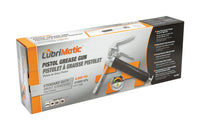 Lubrimatic Metal Black 5000 PSI 14 oz. Capacity Standard Manual Grease Gun 14.3 Lx2.5 Hx5.5 W in.