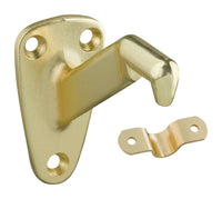 National Hardware Gold Zinc Die Cast w/Steel Strap Handrail Bracket 3.31 in. L 250 lb