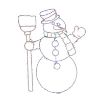 Celebrations LED Multi Snowman Silhouette 17 in. Hanging Decor