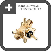 Brushed nickel M-CORE transfer M-CORE transfer valve trim