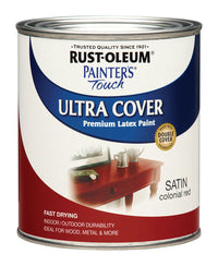 Rust-Oleum Painters Touch Colonial Red Ultra Cover Paint 1 qt (Pack of 2).