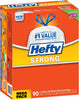 Hefty Strong 13 gal. Kitchen Trash Bags Drawstring 90 pk (Pack of 3)