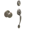 Schlage Plymouth By Georgian Aged Bronze Entry Handleset 1-3/4 in.