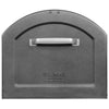 Architectural Mailboxes Pewter Galvanized Steel Post Mounted Mailbox 18.3 L x 12 H x 14 W in.