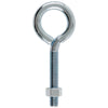 Hampton 3/8 in. x 4 in. L Zinc-Plated Steel Eyebolt Nut Included (Pack of 10)