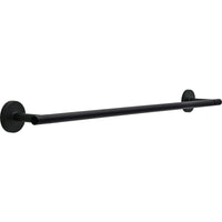 Delta Lyndall Matte Black Towel Bar 24 in. L Die Cast Zinc