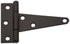 National Hardware 4 in. L Black Extra Heavy Duty T-Hinge 2 pk