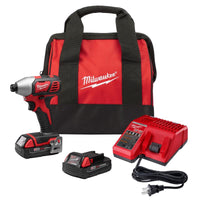 Milwaukee  M18  18 volt Cordless  Brushed  Compact Impact Driver  Kit  1500 in-lb