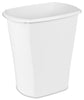 Sterilite 10538006 10 Gallon White Open Waste Basket (Pack of 6)