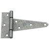 National Hardware 5 in. L Galvanized Silver Steel Heavy Duty T Hinge 2 pk