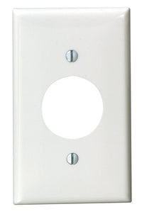 Leviton White 1 gang Nylon Outlet Wall Plate 1 pk