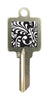 Hy-Ko Black and White Swirl House/Office Key Blank SC1 - KL0 Single sided (Pack of 5)