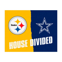 NFL House Divided - Steelers / Cowboys House Divided Rug