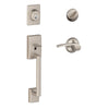 Schlage Merano Satin Nickel Handleset 1-3/4 in.