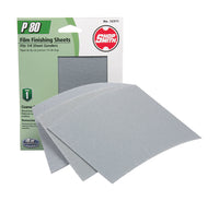 Shopsmith 5-1/2 in. L x 4-1/2 in. W 80 Grit Aluminum Oxide 1/4 Sheet Sandpaper 5 pk (Pack of 5)