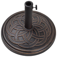 Bond  Bronze  Envirostone  Umbrella Base  17.7 in. L x 17.7 in. W x 13.18 in. H