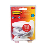 3M Command Medium Plastic Designer Hooks 3-1/8 in. L 6 pk